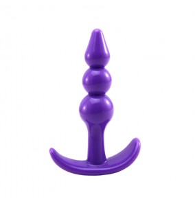 Soft Rubber Anal Plug For Men & Women Multimodels Available (Passionate Captain Purple)